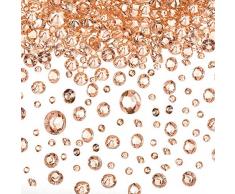 Transparente Hochzeits-Streudekoration, 10.000 Acryl-Kristalle, Diamanten, Strass für Hochzeit, Brautparty, Vasen, Perlen, acryl, rose gold, 3/ 6/ 10 mm