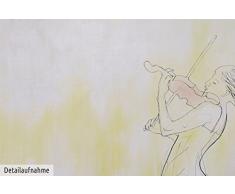KunstLoft® XXL Gemälde Sinfonie 180x120cm | original handgemalte Bilder | Frau Geige Musik Violine | Leinwand-Bild Ölgemälde einteilig groß | Modernes Kunst Ölbild