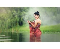 Malen Nach Anzahl Kits DIY Ölgemälde Für Kinder Studenten Erwachsene Anfänger-Frau Waschen Vietnam Asien Jung