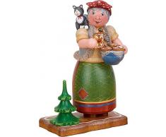 Hubrig Volkskunst Räuchermännchen Hexe Knusper, knusper... - 20 cm