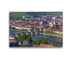 Premium Textil-Leinwand 75 x 50 cm Quer-Format Romantisches Würzburg | Wandbild, HD-Bild auf Keilrahmen, Fertigbild auf hochwertigem Vlies, Leinwanddruck von Hanna Wagner