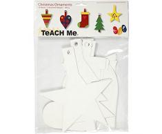 Weihnachtsaufhänger, H: 23,5-26,5 cm, B: 15,5-20,5 cm, weiß, 15sort., 400 g