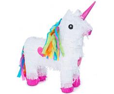 GOODS+GADGETS Pinata Party-Dekoration zum Befüllen mit Süßigkeiten für Kinder-Geburtstag Hochzeit Feier - Einhorn