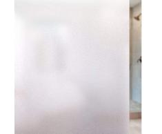 Rabbitgoo Fensterfolie Selbstklebend Milchglasfolie Blickdicht Sichtschutzfolie Fenster Anti-UV Statische Folie Milchglas für Büro oder Zuhause Matt 90 x 200CM