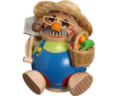 Weihnachtsfigur Kugelräuchermann Gärtner mit Korb HxBxT = 12x9x9cm NEU Räuchermann Schnee Rauchmann Räucherfigur Räucherkerze Figur Holz Seiffen Erzgebirge Holz Rauchfigur Dekoration Weihna