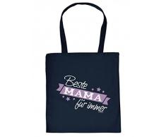 Goodman Design ® Stoffbeutel statt Nikolaussack - Beste Mama - Lustige besondere Tasche als kreativer Ersatz für Nikolausstrumpf