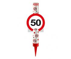 Tischfeuerwerk 50 ┃ Verkehrsschild Design ┃ Party Fontäne ┃ Deko für G