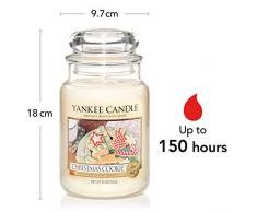 Yankee Candle Duftkerze im großen Jar, Christmas Cookie, Brenndauer bis zu 150 Stunden