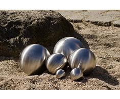 Köhko Dekokugel 3-58 cm matt aus hochwertigem Edelstahl 9 cm Gartenkugel Edelstahlkugel Teichkugel