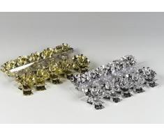 RIFFELMACHER & WEINBERGER 10er Baumkerzenhalter silber 4 x 1,5 cm