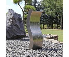 CLGarden Edelstahl Wasserwand ESBS70 Garten Brunnen Springbrunnen mit LED