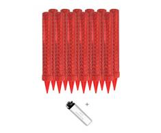 12 Stück je 60 Sek. Eissterne Zaubersterne Eisfontäne Traumsterne ideal für Verlobung-Hochzeit-Geburtstag Jugend-Party-Feuerwerk Tischfeuerwerk als Deko für Kuchen Torten und Flaschen, Hülle in rot