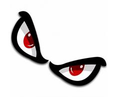 1 Paar Vinyl Aufkleber Autoaufkleber No Fear Eyes Augen Racing Rallye Stickers Auto Moto Motorrad Fahrrad Fenster Tür Tuning B 66