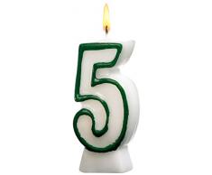 Susy Card 11142361 Zahlenkerze 5, 1-er Set