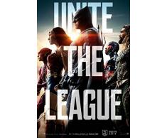 Justice League Original Filmplakat ( Ben Affleck Henry Cavill) Unite The League Advance Style Original-Kinoplakat (69Cm X 102Cm)