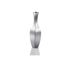 mmmy Vase Kreative Wohnzimmer Einfache Moderne Countertop-hauptdekoration Edelstahlvase,Silber,6.5 * 30cm