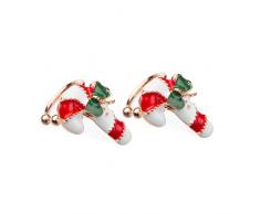 Meigold Weihnachten Ohrringe Weihnachtsstöcke Ohrringe Damen Schmuck Ohrringe Ohrstecker Weihnachtsgeschenke