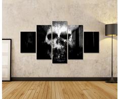 islandburner Bild Bilder auf Leinwand Totenkopf Abstrakt Poster, Leinwandbild, Wandbilder