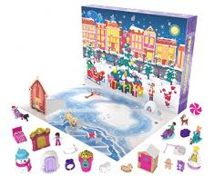 Polly Pocket GKL46 - Polly Pocket Adventskalender zum Thema Winterwunderland mit 25 Überraschungen
