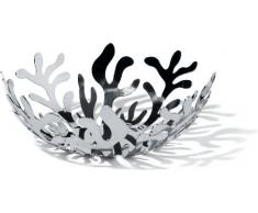Alessi Mediterraneo ESI01/21 Obstschale 1 Stück silber (8,5 x 27 x 33 cm)