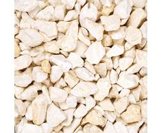 Dekosteine burgund 1 Kg Größe ca. 9mm - 13mm - Deko Steine für Haus und Garten günstig zu kaufen - Streudeko / Tischdekoration (creme)