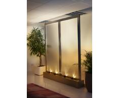 Primrose Kolossus Zweiteilige Wasserwand aus Edelstahl (H: 229cm; B: 198cm)