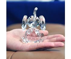H&D Kristall Elefant Figuren Collectibles Glas Tierfigur für Tischdekoration