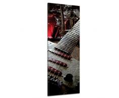 Wandbild - Musik - Bild auf Leinwand - 30x90 cm - Leinwandbilder - Urban & Graphic - Grunge - Musikinstrument - Gitarre