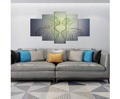 Wandaufkleber Wandbild Fünf Gemälde Abstrakte Baum Menschen Wohnzimmer Schlafzimmer Rahmenlose Ölgemälde Kombination Home Decoration
