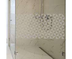 Wandkings Milchglasfolie Dreiecke 100 x 50 cm (B x H) für Fenster, Glastüren, Duschen & mehr