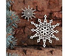 Baumschmuck 2er Sets Weihnachtssterne Sterne Baumbehang - Deko aus Holz für Weihnachten, Weihnachtsschmuck:Sterne Set1
