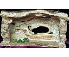 ANGEBOT wegen Ausverkauf: Krippenstall als Skulptur - in Bethlehem aus Olivenholz handgeschnitzt. Maße variabel circa 30 x 50 x 20 cm (HxBxT), die Maße sind abhängig vom Stamm des Olivenbaumes. 100 € gespart!