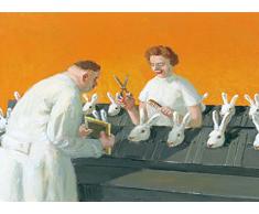 Postkarte A6 • 15073 Frisch frisiert zum Osterfest von Inkognito • Künstler: Michael Sowa • Satire • Fantastik • Ostern