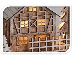 made2trade LED Weihnachtsdorf aus Holz