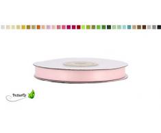 Satinband 10mm x 20m Doppelseitig (rose 123 / zartrosa/hellrosa)