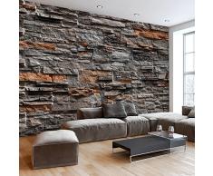 murando Fototapete Steinoptik 400x280 cm Vlies Tapeten Wandtapete XXL Moderne Wanddeko Design Wand Dekoration Wohnzimmer Schlafzimmer Büro Flur Steintapete Steine Mauer Steinoptik 3D f-B-0086-a-b