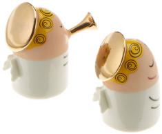 Alessi Angels Band Set bestehend aus zwei Figuren, Porzellan, Handdekoriert