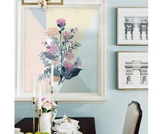 Tattoo An Der Wand Glasdekorfolien Blume Gebeizt Fensterfolie Gefrostet Statisch Undurchsichtig Sichtschutzglasfolie Wohnkultur