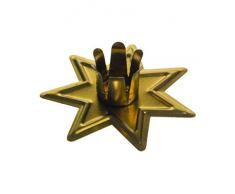 hdg Baumkerzenhalter Stern 10er Set Standkerzenhalter, Farbe:Stern Gold
