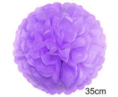 1x Pompons Hochzeit EinsSein® Large flieder DM 35cm Dekoration Hochzeit Pompoms Geburtstag Party Dekokugel