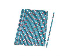 Demarkt 25 Pcs Weihnachtspapier Strohhalme Einweg-Strohhalm Tischdekoration Weihnachtsdekorationen für Weihnachtsfeier, Strand, Party