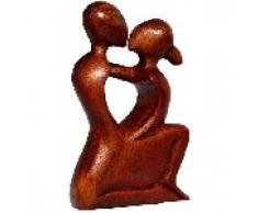 Liebe Herz Kuß Paar Glück abstrakt Holz Figur A10.28