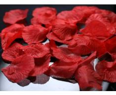 100 Rosenblätter aus Stoff rot Hochzeit Streublumen Blumenkinder Rosenblüten Tischdeko