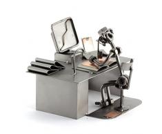 Steelman24 I Schraubenmännchen PC Computer I Made in Germany I Handarbeit I Geschenkidee I Stahlfigur I Metallfigur I Metallmännchen