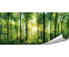PMP-4lifeWald hochauflösendes Wald-Poster XXL | 140 cm x 65 cm | Natur Poster XXL großes Fotoposter Bild Wand-Bild Wand-Deko | Landschaft Bäume Blumen Wald |