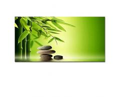 ZHANGFBH Single Panel Wanddekoration Malerei Drucken Zen Steine ​​Bambus Wasser Feng Shui Ölgemälde Landschaft Auf Leinwand Moderne Wandkunst Bilder Für Wohnzimmer Sofa Leinwand Gemälde
