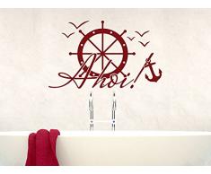 GRAZDesign Fliesen Dekorfolie Bad Maritime Deko - Wandbild WC Bad verschönern Aufkleber für Nassbereich - Wandtattoo Bad Badezimmer maritim / 50x30cm / 650235_30_049