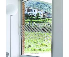 Wandkings Milchglasfolie Streifen 40 x 20 cm (B x H) für Fenster, Glastüren, Duschen & mehr