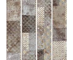 murando - PURO TAPETE selbstklebend 10m Wandtattoo dekorative Möbelfolie Dekorfolie Fotofolie Panel Wandaufkleber Wandposter Wandsticker - Beton Ornament f-C-0231-j-a