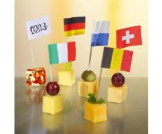 Flaggenpicker / Deko-Picker DEUTSCHLAND (8 cm - 200 Stück)